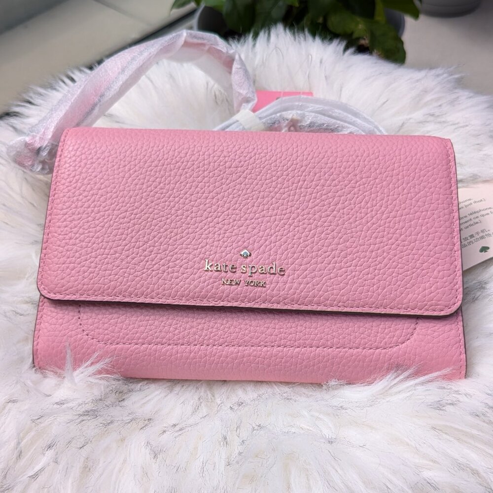 Kate Spade - BRAND NEW - Pink Harlow Wallet on a String
